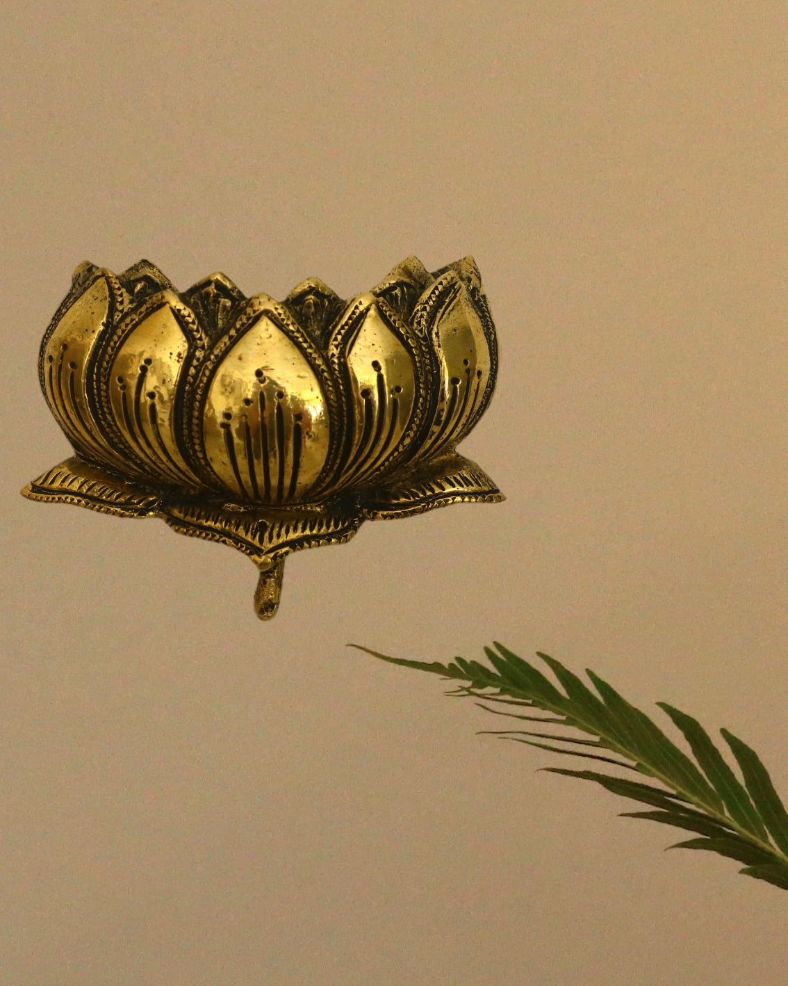 Brass Lotus Wall Decor (Set of 2)
