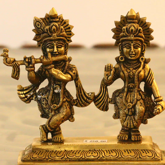 Brass Radha Krishna Idol