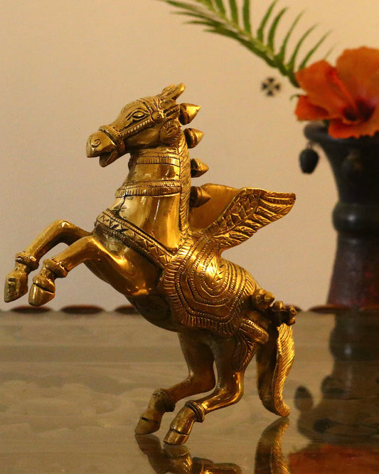 Brass Flying Horse Sculpture