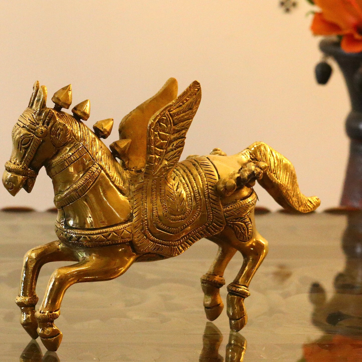 Brass Flying Horse Sculpture