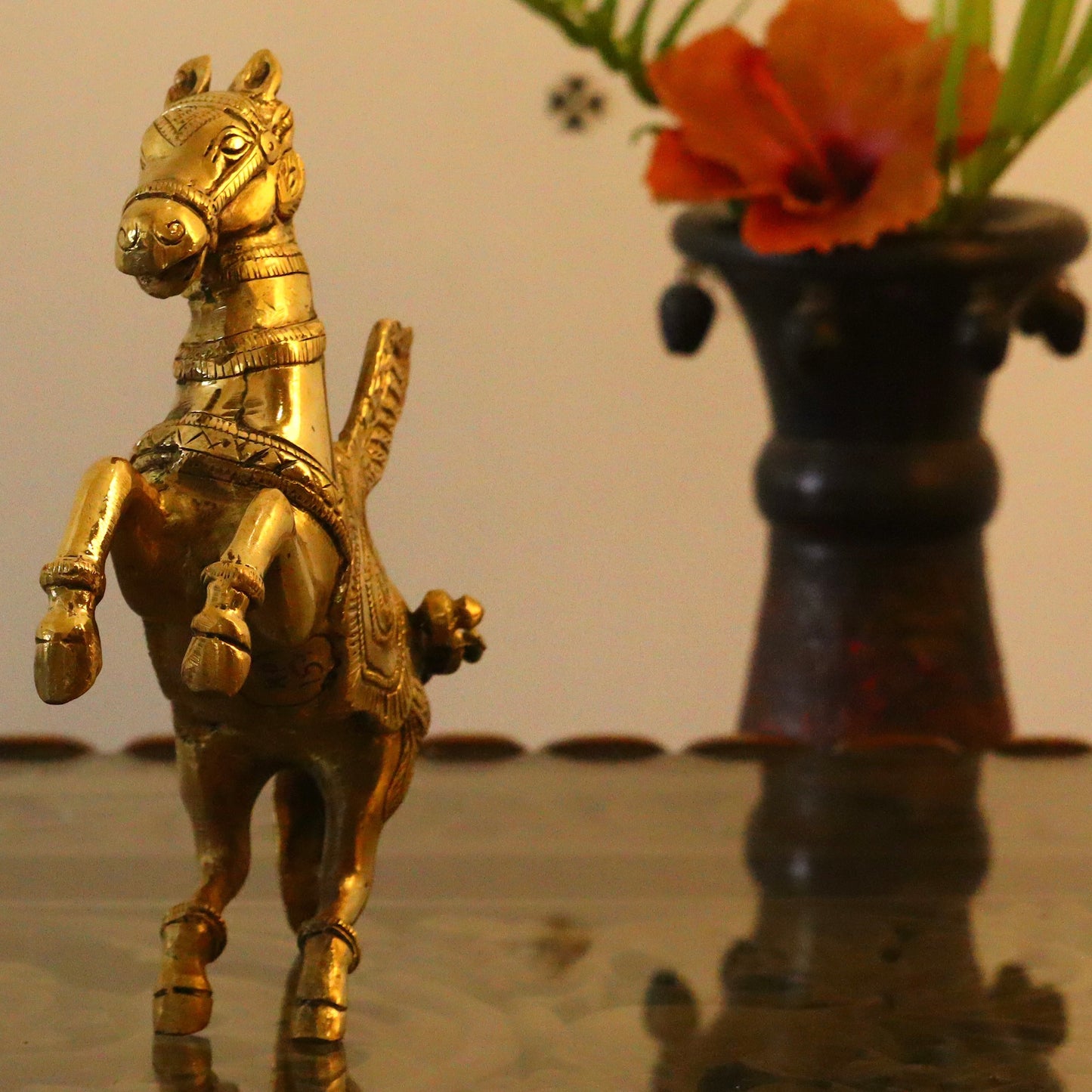 Brass Flying Horse Sculpture