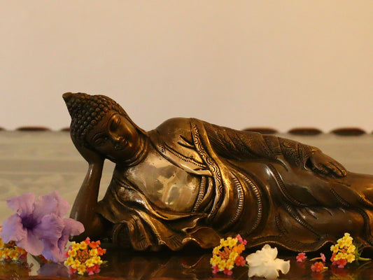 Brass Sleeping Buddha