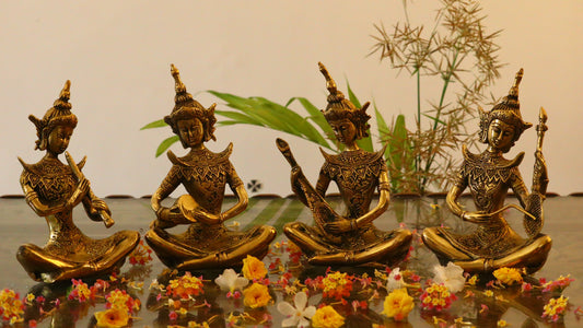 Brass Musical Set (Set of 4)