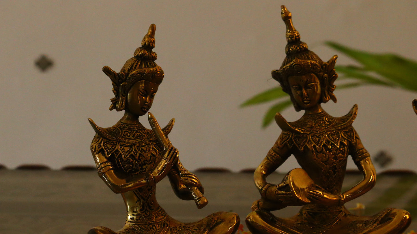 Brass Musical Set (Set of 4)
