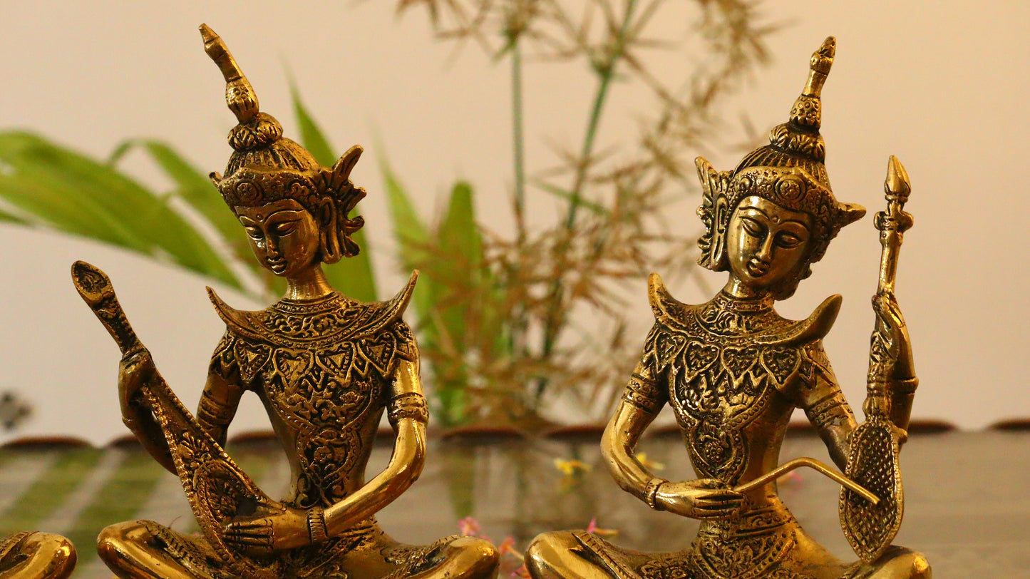 Brass Musical Set (Set of 4)